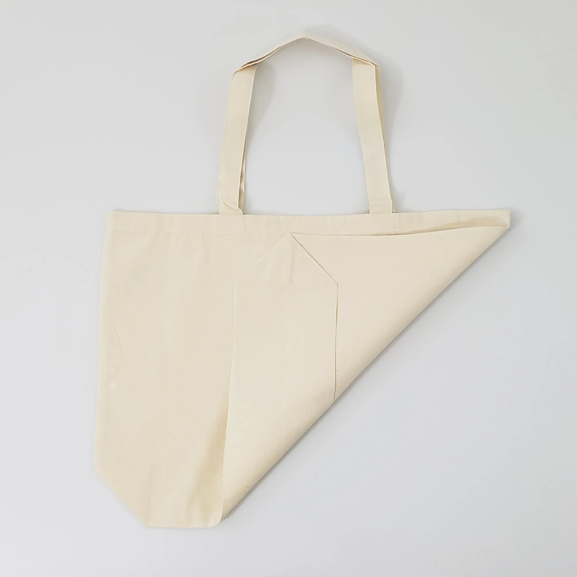 12 ct Large Cotton Basic Grocery Tote Bags - By Dozen