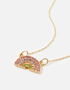 Accessorize London Women'S Colour Pop Ditsy Pendant - Rainbow