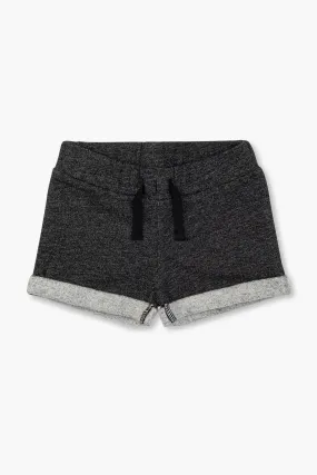 BASIC Sweatshorts_Black Heather