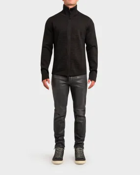 Black Extra Fine Merino Wool Sweater