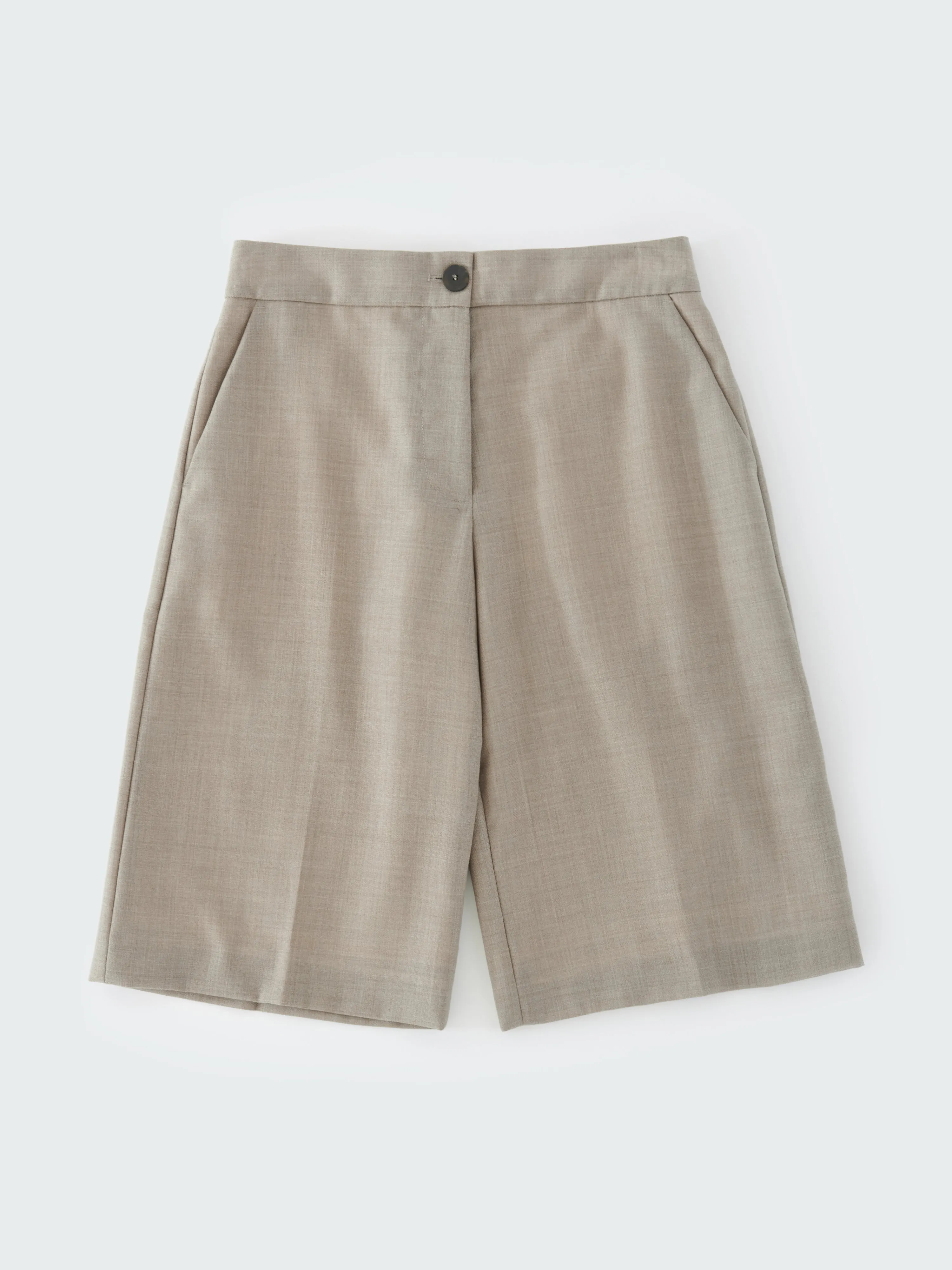 Cabra Tropical Wool Short in Straw Melange