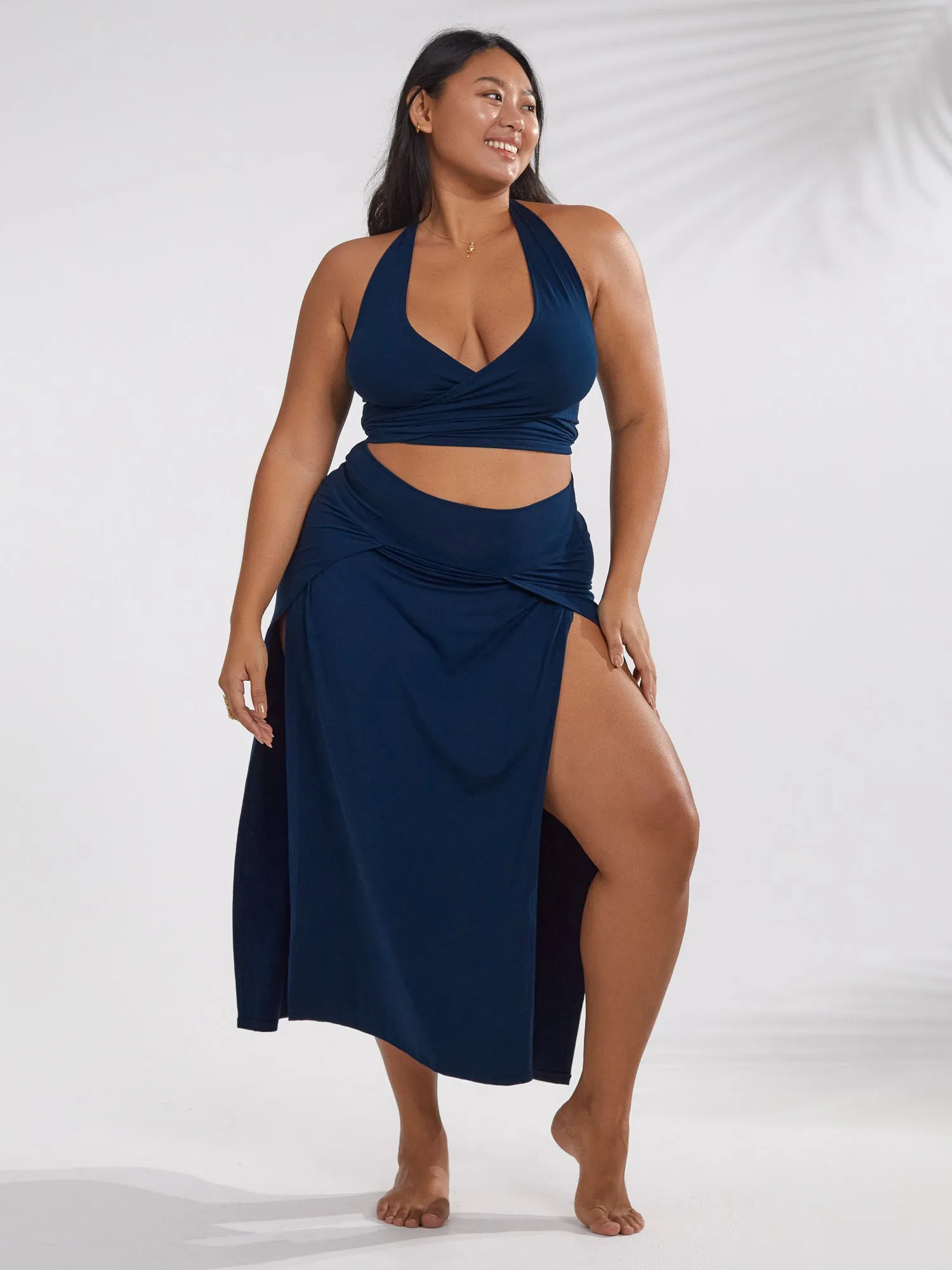 Cleopatra Midi Skirt - Midnight Blue