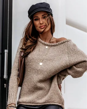 DressBetty - Oversized O-Neck Warm Sweater