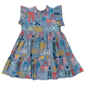 girls jennifer dress | bows on bows