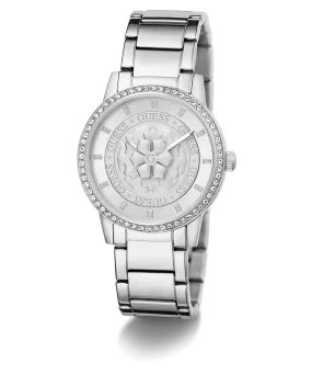 GUESS Ladies Silver Tone Analog Watch