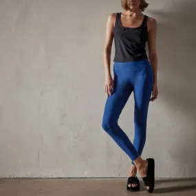 High Rise Yoga Legging - Campus Blue