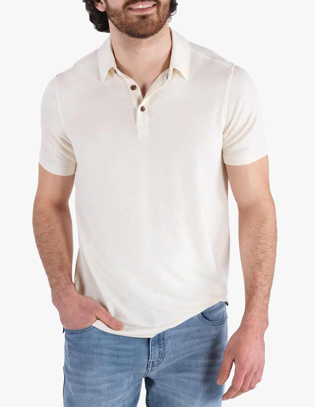 OATMEAL CASHMERE POLO