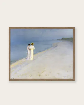 "Summer evening on the beach" Art Print