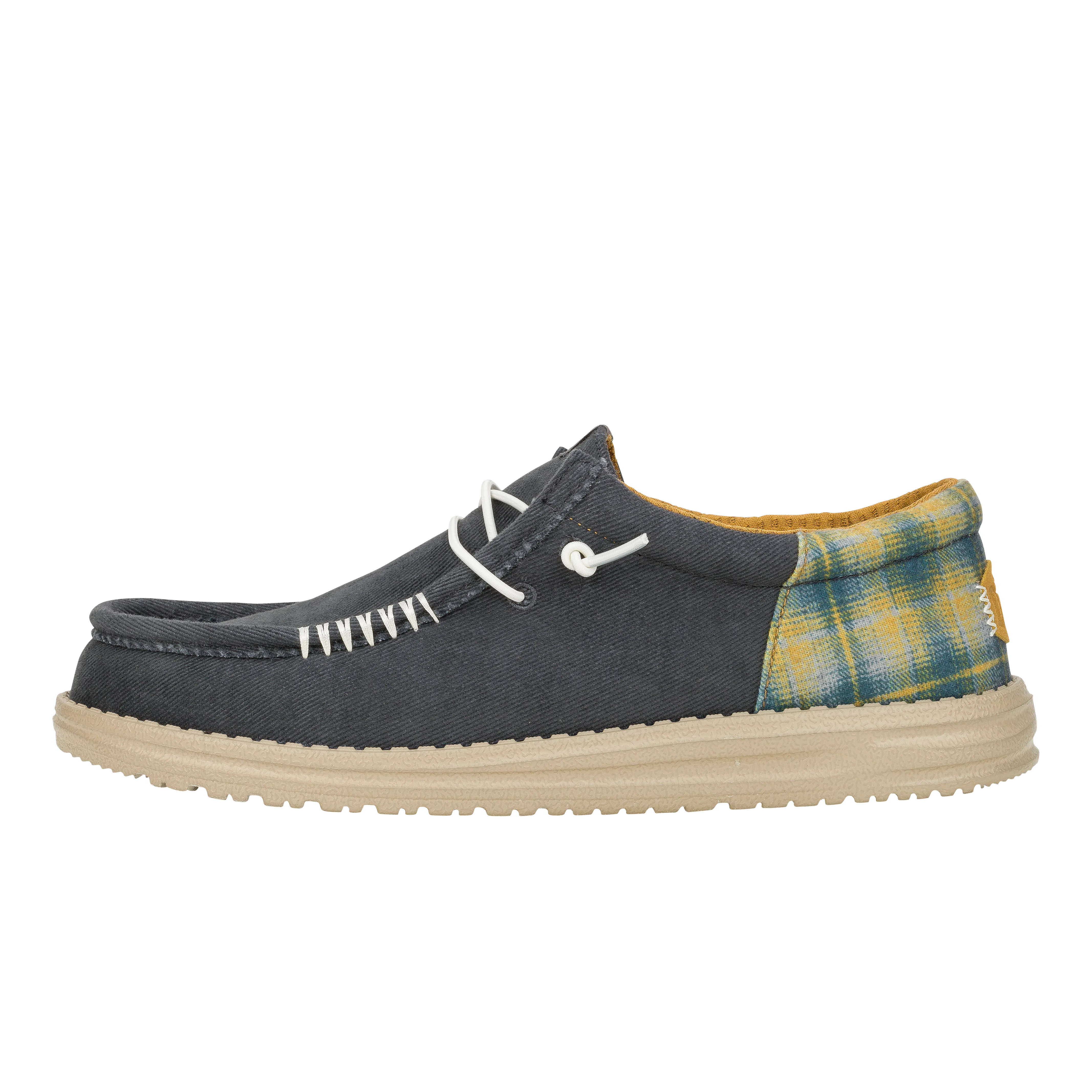 Wally Funk Waffle - Navy Plaid