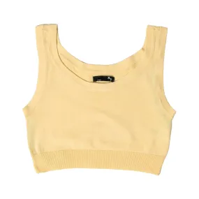 XT Studio canotta top da donna in cotone. Colore vaniglia